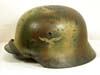 Luftwaffe M40 combat helmet with Normandy pattern camouflage finish