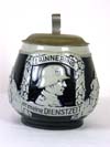 Army salt glaze stein