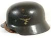 Luftwaffe M35 double decal helmet with early droop-tail eagle by Quist