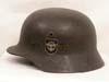 Polizei M40. double decal combat helmet