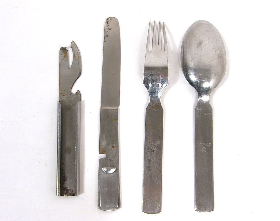 Army field combination knife, fork, spoon and can opener