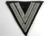 Waffen SS rank chevron for Rottenführer with two aluminum tresse