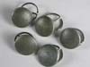 Detachable pebbled aluminum buttons by Asman
