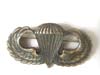 WWII US Army Paratrooper jump wings circle H in sterling