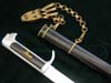 Rare Model 1937 Italian MSVN officer's dagger with chain