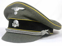 Flemish Legion/ Waffen SS old style cloth billed officer crusher cap