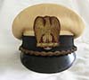 Rare Italian Fascist Party visor hat with white silk top