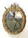 Kriegsmarine Coastal Artillery badge, unmarked Berg & Nolte