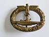 Very Rare Kriegsmarine U-Boat badge by Boerger & Co., Berlin, Variation 3.
