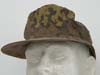 Waffen SS M42 camouflage field cap with machine sewn ventilation grommets