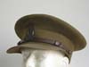 WWII Royal Canadian Army officer's visor hat with owner's initials
