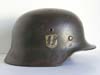 Waffen SS M40 single combat helmet by ET
