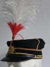 Imperial Japanese Army officer parade hat with feather