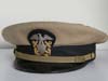 U.S. Navy officer khaki summer visor hat by Bancroft