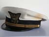 WWII U.S. Coast Guard officer's white summer visor hat