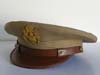WWII Army officer tan summer visor hat