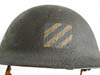 Army WWI M1917 3rd Division helmet with insignia