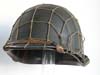 Army M1 helmet with net with combat netting