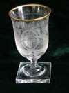 Very rare Hermann Goring crystal wine goblet