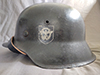 M40 Polizei double decal combat worn helmet by EF