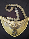 NSDAP Standard Bearer gorget by RZM M1/128 with matching numbers chain