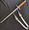 Army officer dagger by Carl Eickhorn with hangers