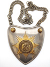 Early SA/SS standard bearer gorget with the early RZM button
