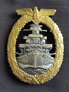 Kriegsmarine High Seas Fleet Service badge by Schwerin Berlin