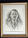 Framed and matted pencil portrait