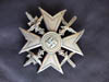 Luftwaffe Spanish Cross in Silver with swords